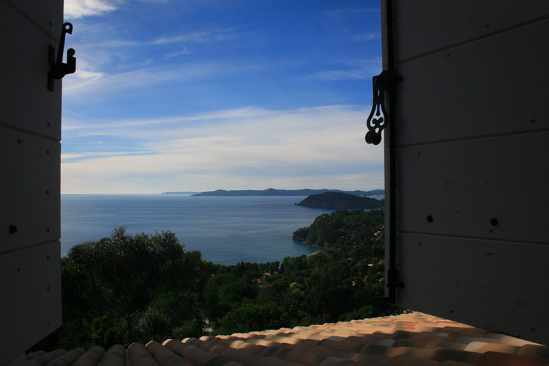 Villa Viala Vue sur la baie du Rayol depuis les chambres